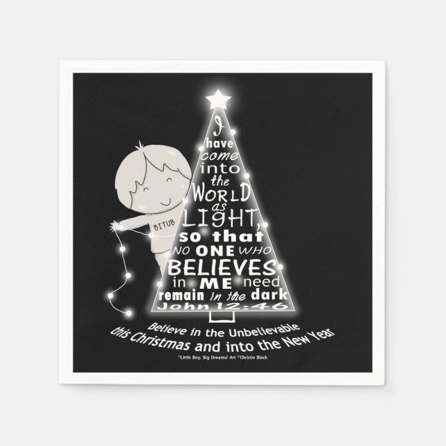 Lighting the Tree Napkins (Front)