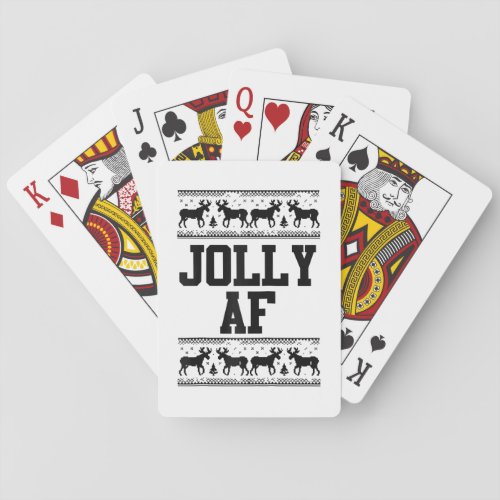 Lighting Xmas Matching Santa Hat Italian Greyhound Poker Cards