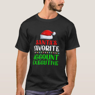 Lighting Xmas Santa s Favorites Account Executive T-Shirt