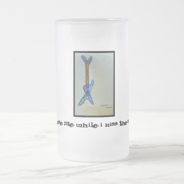 Lightining Electric Frosted Glass Beer Mug (Center)