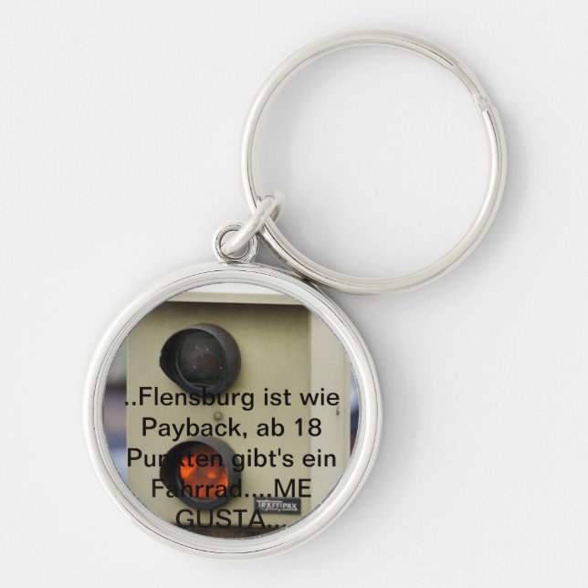 Lightners, points in Flensburg, Temposünder Keychain (Front)