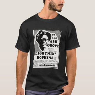 Lightnin Hopkins, legendary American country blues T-Shirt