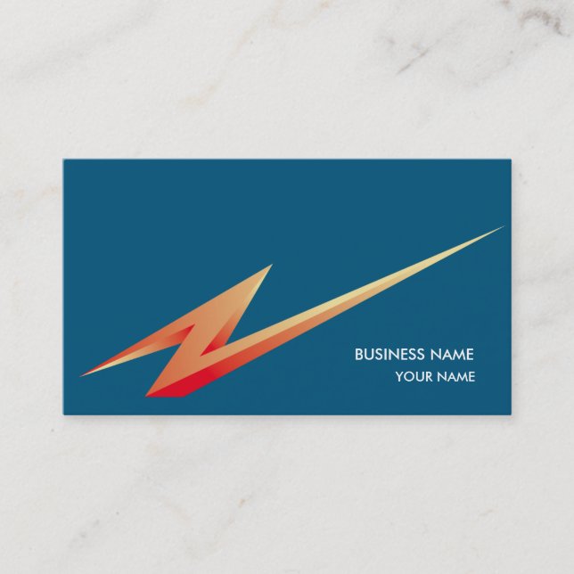 LIGHTNING3 BUSINESS CARD BLUE (Front)