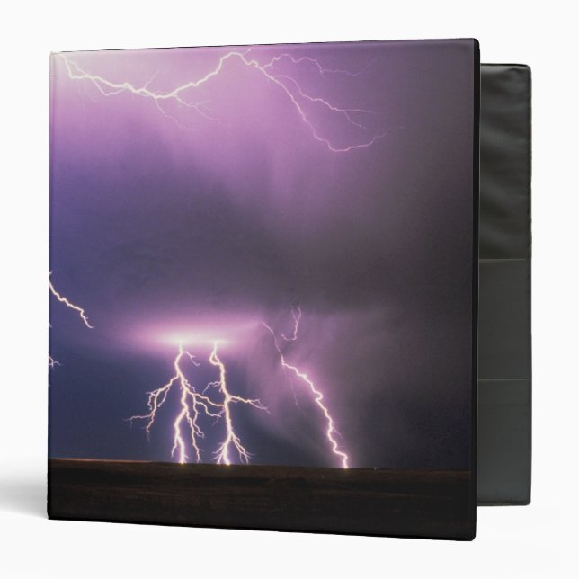 Lightning. 3 Ring Binder (Front/Inside)