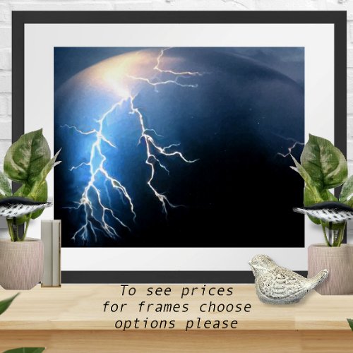 Lightning Across the Horizon Poster
