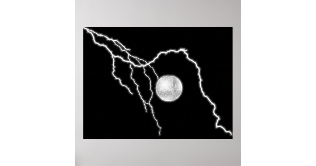 Lightning Ball Poster Zazzle