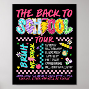 Lightning Bolt Abcd Back To School Tour Bruh We Ba Poster