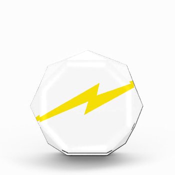 Lightning Bolt Acrylic Award by Grandslam_Designs at Zazzle
