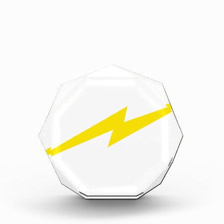 Lightning Bolt Acrylic Award