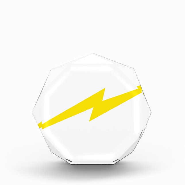 Lightning Bolt Acrylic Award (Front)