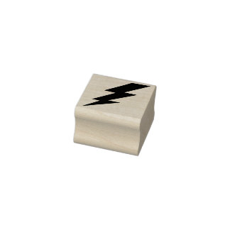 lightning bolt art stamp
