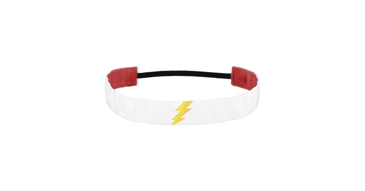 lightning bolt athletic headband Zazzle