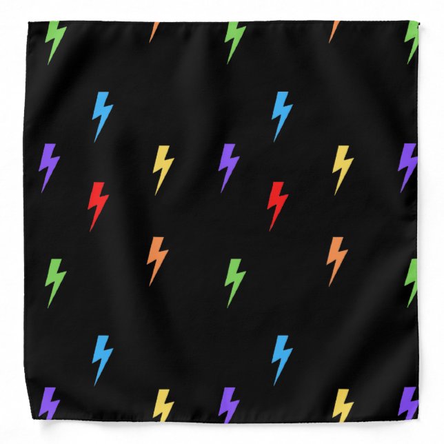 Lightning Bolt Bandana, Scarf Bandana (Front)