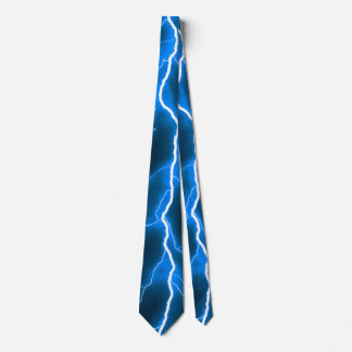Lightning Bolt - Blue Neck Tie