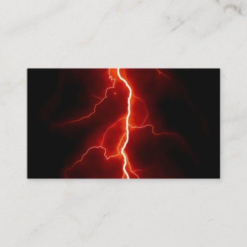 Lightning Bolt Business Card
