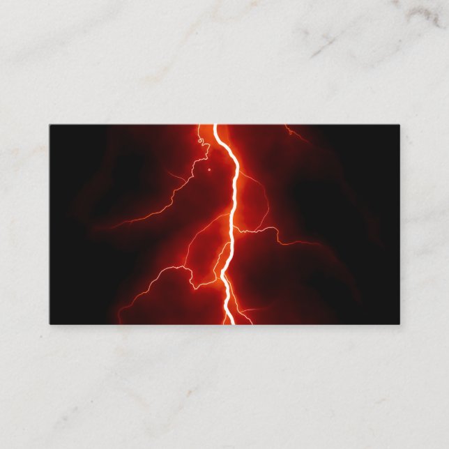 Lightning Bolt Business Card (Front)