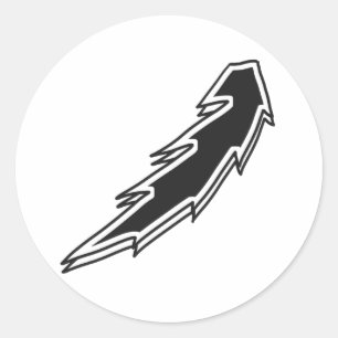 Lightning Bolt Classic Round Sticker
