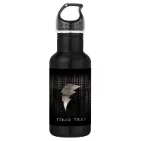 Lightning Bolts Aqua Kids Insulated Stainless Steel Water Bottle