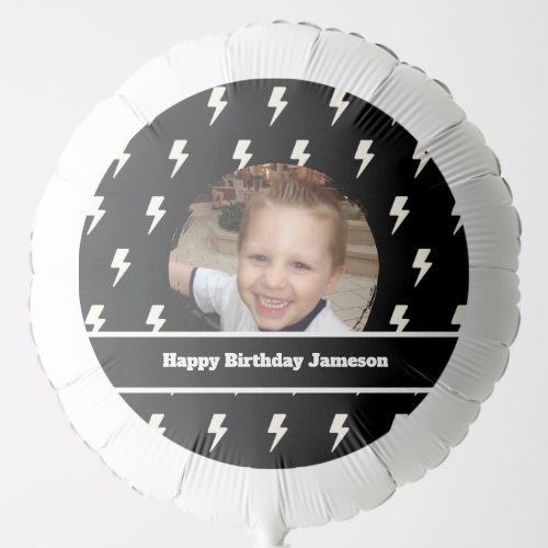 Lightning Bolt Custom Birthday Balloon
