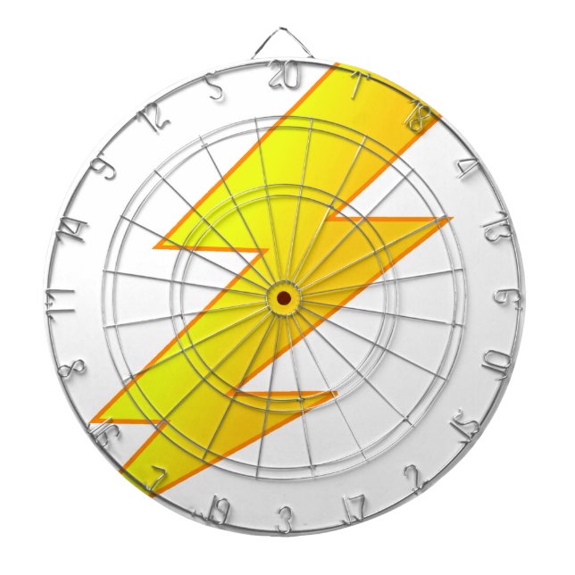 lightning bolt dart board (Front)