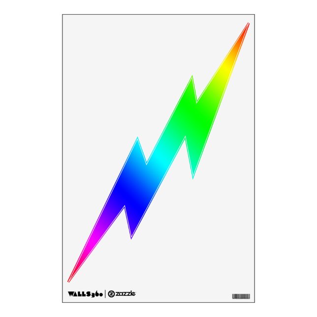 Lightning Bolt Decal - Color Spectrum (Front)