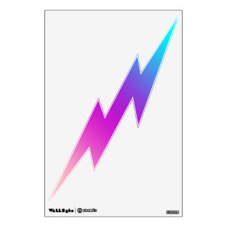 Lightning Bolt Decal - Pinks, Purples, Blues