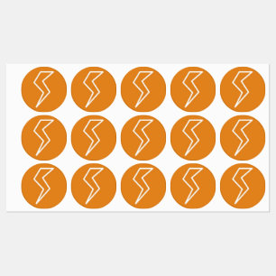 Lightning Bolt Electric Labels
