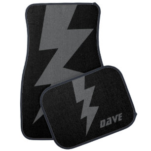 Lightning bolt flash thunder strike custom design car floor mat