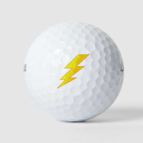 lightning bolt golf balls