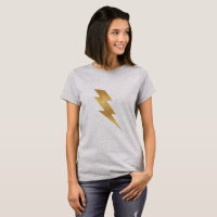 Lightning Bolt in Metallic Gold