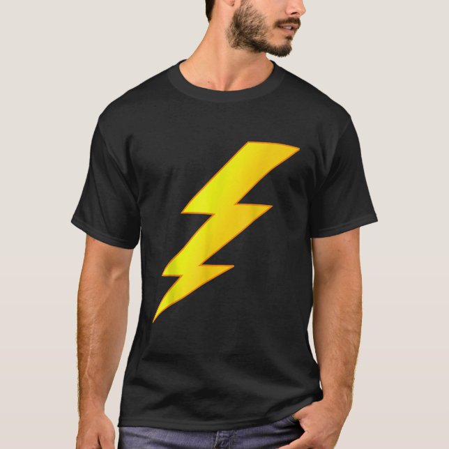 Lightning Bolt last minute Halloween costume shirt (Front)