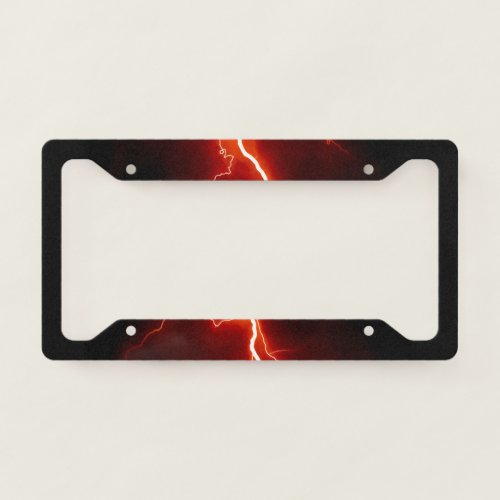Lightning Bolt License Plate Frame