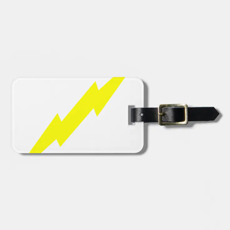 Lightning Bolt Luggage Tag Zazzle