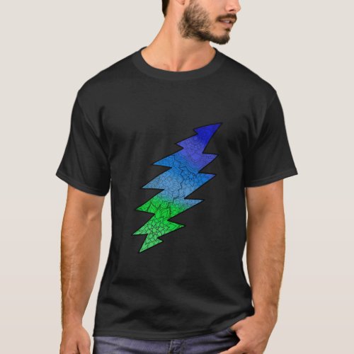 Lightning Bolt Music Jam Band T_Shirt
