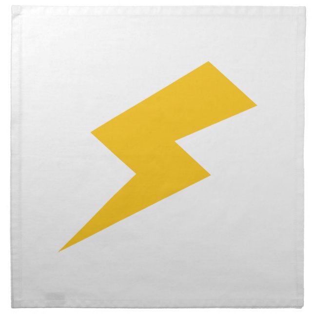 Lightning Bolt Napkin (Front)