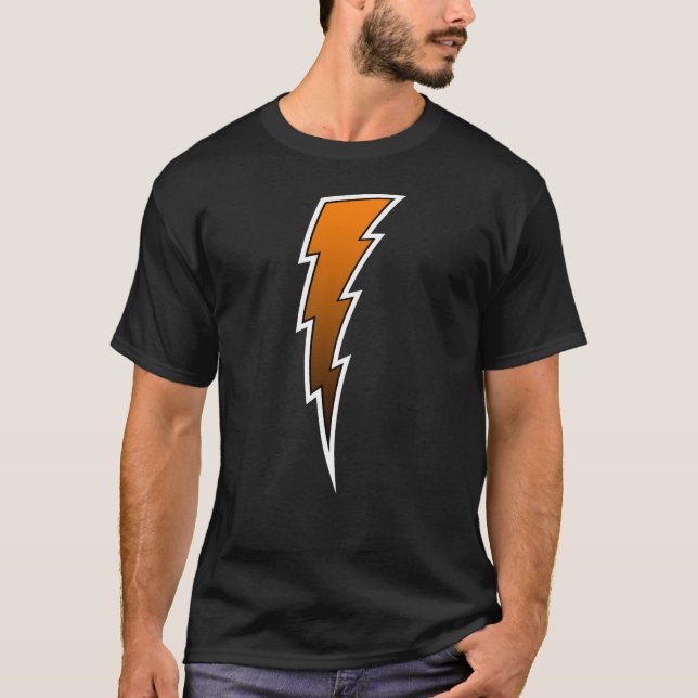 Lightning Bolt - Orange T-Shirt (Front)