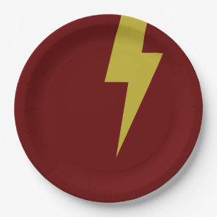 Lightning Bolt Paper & Party Plates | Zazzle