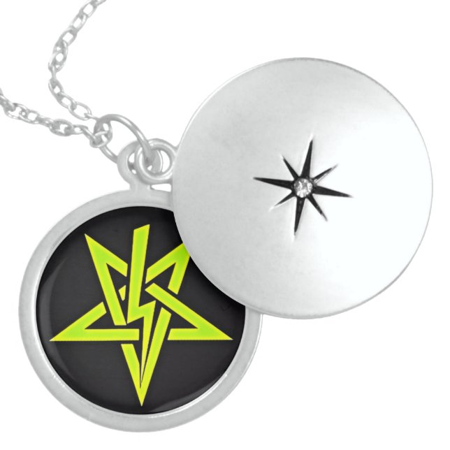 Lightning Bolt Pentagram Pendant (Front)