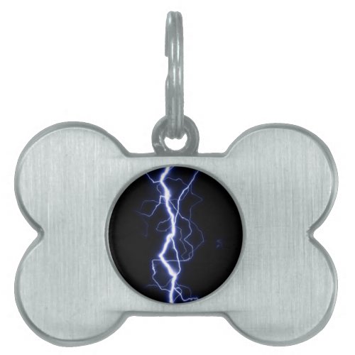 Lightning Bolt Pet ID Tag