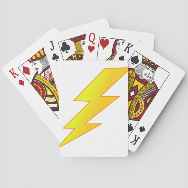 lightning bolt poker cards (Back)
