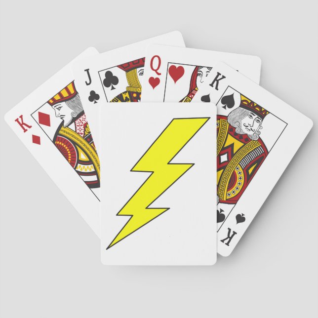 Lightning Bolt Poker Cards (Back)