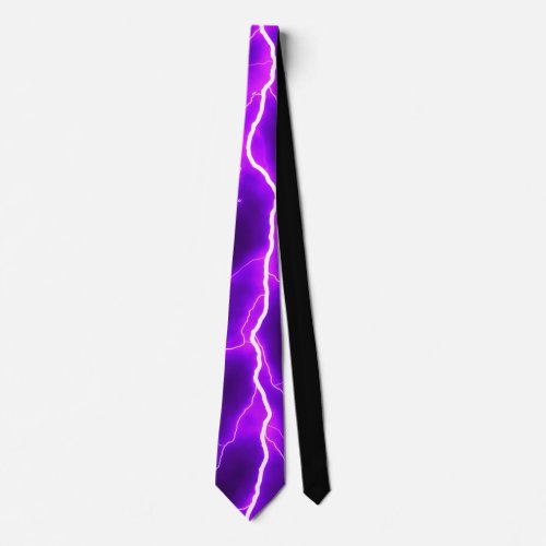 Lightning Bolt _ Purple Neck Tie