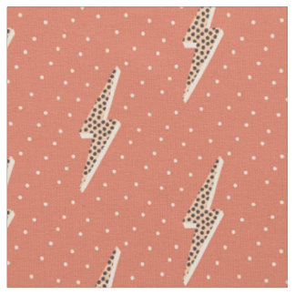 Lightning bolt soft pink fabric