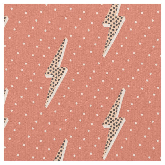 Lightning bolt soft pink  fabric (Close Up)