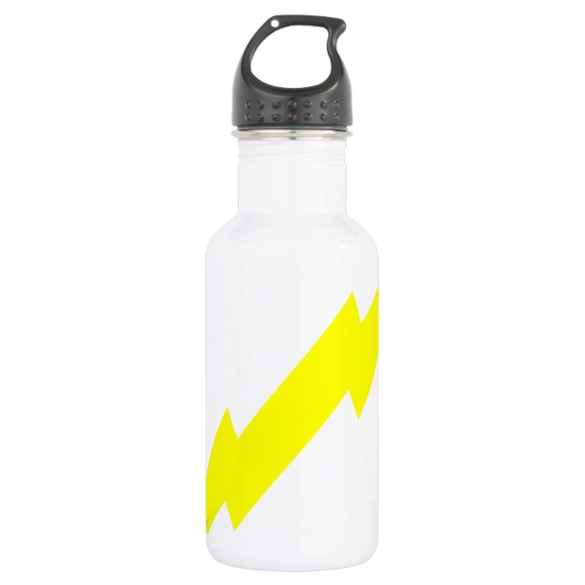 Lightning Bolt Stainless Steel Water Bottle (Front)