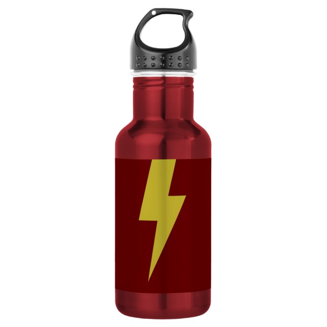Lightning Bolt Stainless Steel Water Bottle (Front)