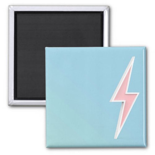 Lightning bolt symbol magnet
