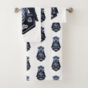 Lightning Bolt Thor's Hammer Bath Towel Set