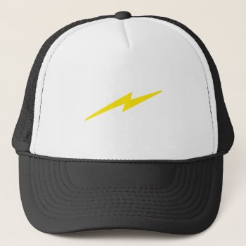 Lightning Bolt Trucker Hat by Grandslam_Designs at Zazzle