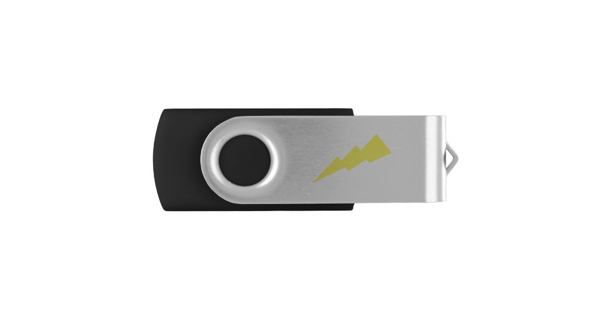 Lightning bolt USB drive Zazzle